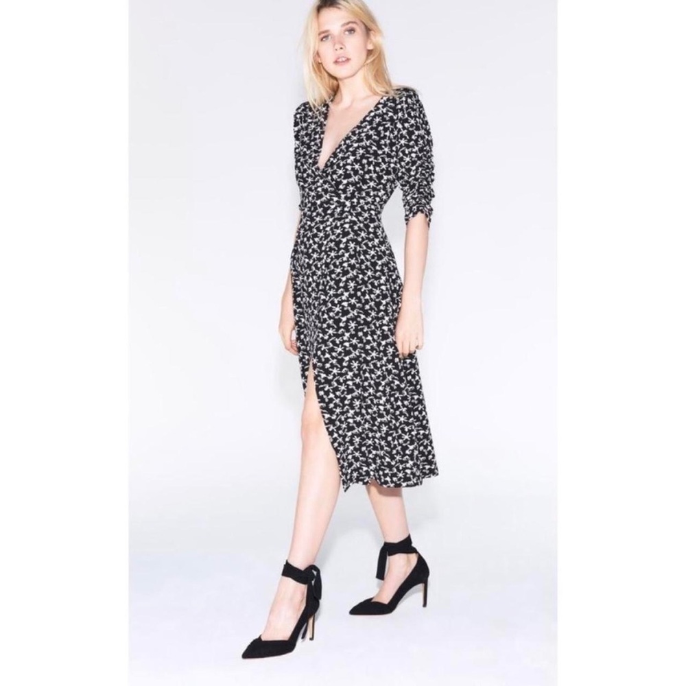 BA&SH Black & White Coachella Dress Size 1 US 6 - Picture 2 of 10